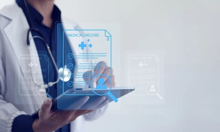A picture of an online records database accompanying a blog post titled - "What Medical Evidence Does Social Security Need for a Disability Claim in North Carolina?"