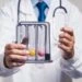 Male doctor in a white lab coat and stethoscope holding a test tube. This is the featured image for a blog post titled - "What Is Residual Functional Capacity in a North Carolina Disability Claim?"